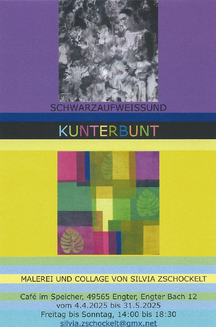 schwarz auf weiss und kunterbunt